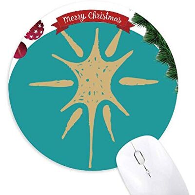 Sunlight Abstract Plants Art Pattern Round Rubber Mouse Pad Christmas Tree Mat Sunlight Abstract Plants Art Pattern Round Rubber Mouse Pad Christmas Tree Mat