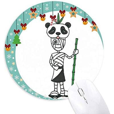 Ägypten Mumie Horus Panda Hat Maus Pad Jingling Bell Rund Gummi Mat Ägypten Mumie Horus Panda Hat Maus Pad Jingling Bell Rund Gummi Mat