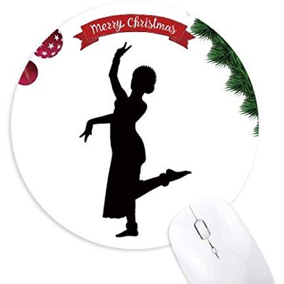 Peacock Dancer Art Sports Round Rubber Maus Pad Weihnachtsbaum Mat Peacock Dancer Art Sports Round Rubber Maus Pad Weihnachtsbaum Mat