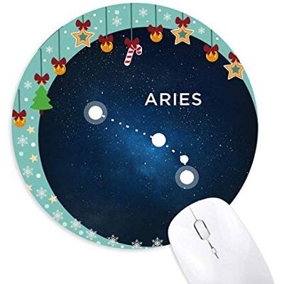 Widder Sternbild Zodiac sign Maus Pad Jingling Bell Round Rubber Mat Widder Sternbild Zodiac sign Maus Pad Jingling Bell Round Rubber Mat