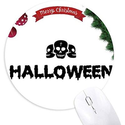 Happy Ghost Angst Halloween Rund um die Maus Pad Weihnachtsbaum Mat Happy Ghost Angst Halloween Rund um die Maus Pad Weihnachtsbaum Mat