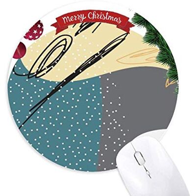 Star Abstract Plants Art Pattern Round Rubber Mouse Pad Christmas Tree Mat Star Abstract Plants Art Pattern Round Rubber Mouse Pad Christmas Tree Mat