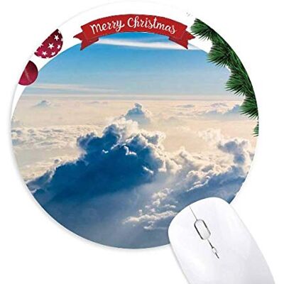 Sonnenschein Wolken Blue Sky Round Rubber Maus Pad Weihnachtsbaum Mat Sonnenschein Wolken Blue Sky Round Rubber Maus Pad Weihnachtsbaum Mat