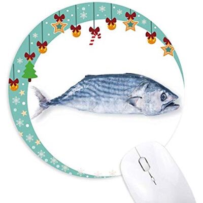 Ocean Fish Fresh Blue Small Mouse Pad Jingling Bell Round Rubber Mat Ocean Fish Fresh Blue Small Mouse Pad Jingling Bell Round Rubber Mat