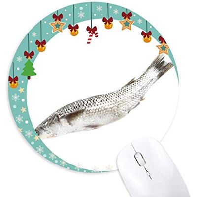 Ocean Fish Fresh White Mouse Pad Jingling Bell Round Rubber Mat Ocean Fish Fresh White Mouse Pad Jingling Bell Round Rubber Mat