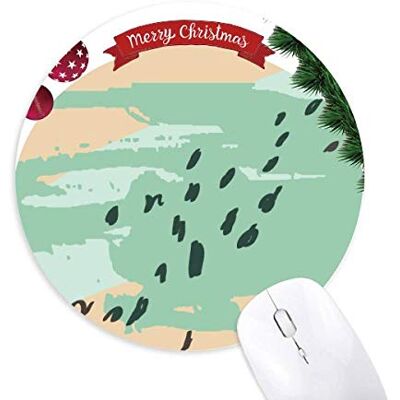 Streuabstract Plants Art Pattern Round Rubber Mouse Pad Christmas Tree Mat Streuabstract Plants Art Pattern Round Rubber Mouse Pad Christmas Tree Mat