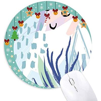 Plant Sea Abstract Plants Art Pattern Mouse Pad Jingling Bell Round Rubber Mat Plant Sea Abstract Plants Art Pattern Mouse Pad Jingling Bell Round Rubber Mat
