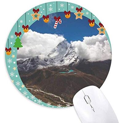 Blue Sky Forestry Science Nature Scenery Mouse Pad Jingling Bell Round Rubber Mat Blue Sky Forestry Science Nature Scenery Mouse Pad Jingling Bell Round Rubber Mat