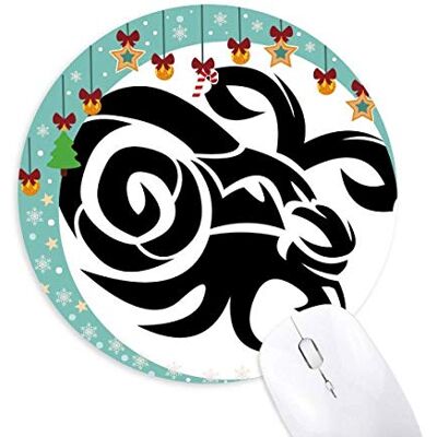 Sternbild Capricorn Zodiac sign Mouse Pad Jingling Bell Round Rubber Mat Sternbild Capricorn Zodiac sign Mouse Pad Jingling Bell Round Rubber Mat