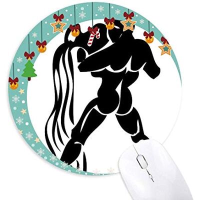 Sternbild Aquarius Zodiac sign Mouse Pad Jingling Bell Round Rubber Mat Sternbild Aquarius Zodiac sign Mouse Pad Jingling Bell Round Rubber Mat