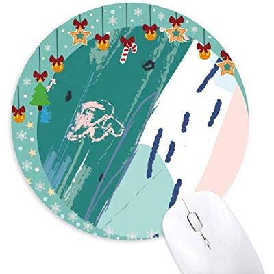 Rivers Abstract Plants Art Pattern Mouse Pad Jingling Bell Round Rubber Mat Rivers Abstract Plants Art Pattern Mouse Pad Jingling Bell Round Rubber Mat