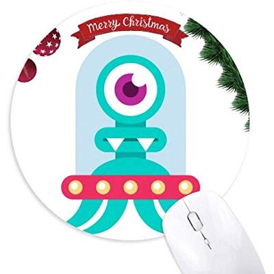 Monster Cable Universum Alien Monster Cyclops Rund Gummi Maus Pad Weihnachtsbaum Mat Monster Cable Universum Alien Monster Cyclops Rund Gummi Maus Pad Weihnachtsbaum Mat