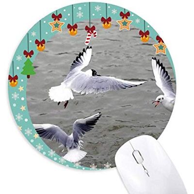 Ocean Water Sea Bird Science Nature Picture Mouse Pad Jingling Bell Round Rubber Mat Ocean Water Sea Bird Science Nature Picture Mouse Pad Jingling Bell Round Rubber Mat
