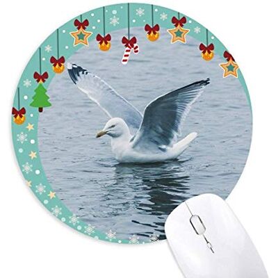 Ocean Water Sea Bird Science Nature Picture Mouse Pad Jingling Bell Round Rubber Mat Ocean Water Sea Bird Science Nature Picture Mouse Pad Jingling Bell Round Rubber Mat