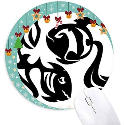 Sternbild Fische Zodiac sign Maus Pad Jingling Bell Round Rubber Mat Sternbild Fische Zodiac sign Maus Pad Jingling Bell Round Rubber Mat