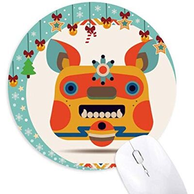 Monster Cable Chinesischer Stil Monster Maus Pad Jingling Bell Round Rubber Mat Monster Cable Chinesischer Stil Monster Maus Pad Jingling Bell Round Rubber Mat