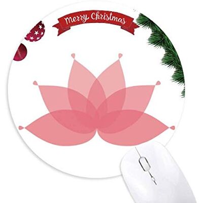 Pink Lotus Flower Plant Flower Round Rubber Maus Pad Weihnachtsbaum Mat Pink Lotus Flower Plant Flower Round Rubber Maus Pad Weihnachtsbaum Mat