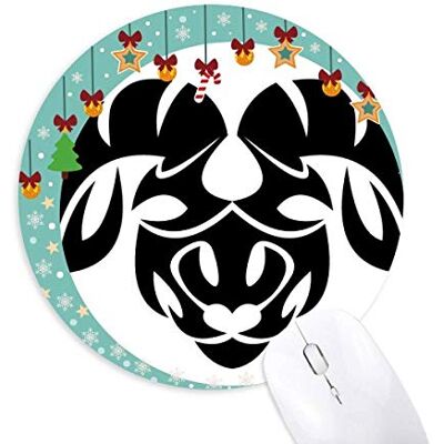 Sternbild Widder Zodiac Symbol Maus Pad Jingling Bell Round Rubber Mat Sternbild Widder Zodiac Symbol Maus Pad Jingling Bell Round Rubber Mat
