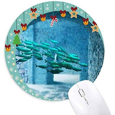 Ocean Fish Science Nature Picture Mouse Pad Jingling Bell Round Rubber Mat Ocean Fish Science Nature Picture Mouse Pad Jingling Bell Round Rubber Mat