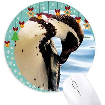 Ocean Antarctic Penguin Science Nature Picture Mouse Pad Jingling Bell Round Rubber Mat Ocean Antarctic Penguin Science Nature Picture Mouse Pad Jingling Bell Round Rubber Mat