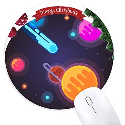 Monster Cable Universum Alien Monster Space Scenery Round Rubber Maus Pad Weihnachtsbaum Mat Monster Cable Universum Alien Monster Space Scenery Round Rubber Maus Pad Weihnachtsbaum Mat