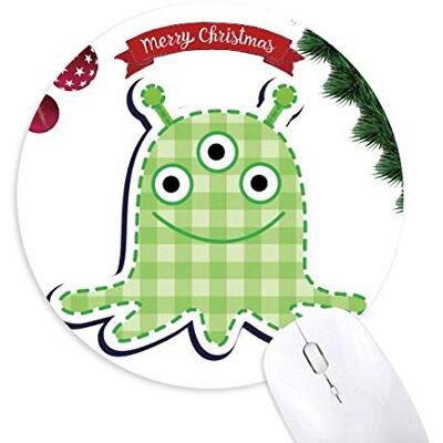 Monster Cable Universum und Alien Monster Round Rubber Maus Pad Weihnachtsbaum Mat Monster Cable Universum und Alien Monster Round Rubber Maus Pad Weihnachtsbaum Mat