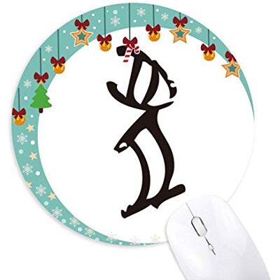 Bones Inschriften Chinesische Zodiac Rabbit Maus Pad Jingling Bell Round Rubber Mat Bones Inschriften Chinesische Zodiac Rabbit Maus Pad Jingling Bell Round Rubber Mat