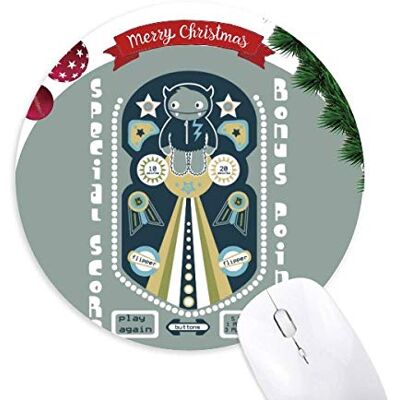 Monster Cable Universum und Alien Monster Round Rubber Maus Pad Weihnachtsbaum Mat Monster Cable Universum und Alien Monster Round Rubber Maus Pad Weihnachtsbaum Mat