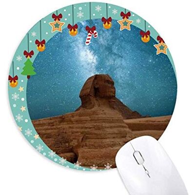 Blue Sky Red Earth Mummy Mouse Pad Jingling Bell Round Rubber Mat Blue Sky Red Earth Mummy Mouse Pad Jingling Bell Round Rubber Mat