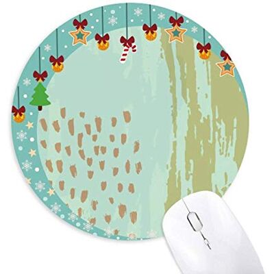 Matcha Abstract Plants Art Pattern Mouse Pad Jingling Bell Round Rubber Mat Matcha Abstract Plants Art Pattern Mouse Pad Jingling Bell Round Rubber Mat