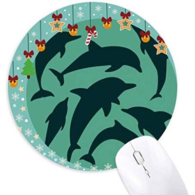 Biologie der Blue Ocean Shark Mouse Pad Jingling Bell Round Rubber Mat Biologie der Blue Ocean Shark Mouse Pad Jingling Bell Round Rubber Mat