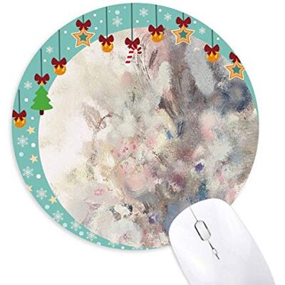 March Lotus XJJ Oil Painting Mouse Pad Jingling Bell Round Rubber Mat March Lotus XJJ Oil Painting Mouse Pad Jingling Bell Round Rubber Mat