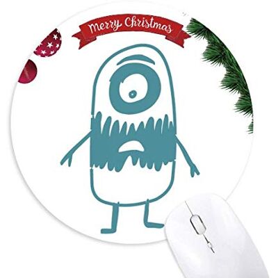 Monster Cable Universum Alien Monster Alien Kreatur Rund Gummi Maus Pad Weihnachtsbaum Mat Monster Cable Universum Alien Monster Alien Kreatur Rund Gummi Maus Pad Weihnachtsbaum Mat