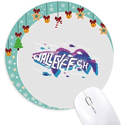 Blue Purple Cartoon Fish Ocean Animal Mouse Pad Jingling Bell Round Rubber Mat Blue Purple Cartoon Fish Ocean Animal Mouse Pad Jingling Bell Round Rubber Mat