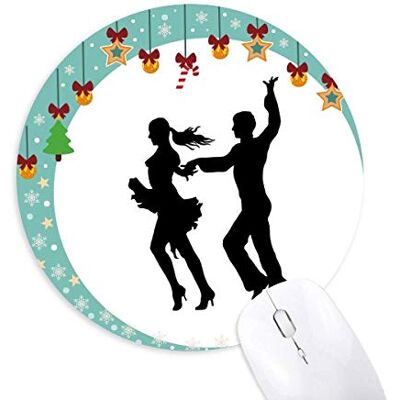 Dancer Duet Dance Performance Art Mouse Pad Jingling Bell Round Rubber Mat Dancer Duet Dance Performance Art Mouse Pad Jingling Bell Round Rubber Mat
