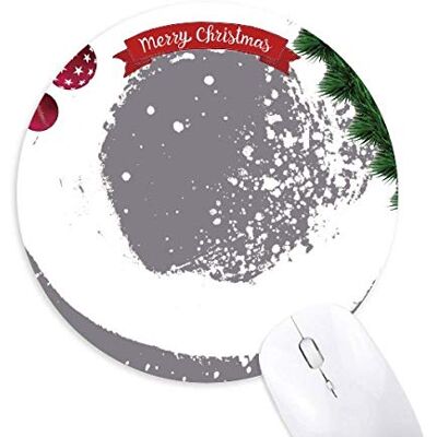 White Ink Abstract Plants Art Pattern Round Rubber Mouse Pad Christmas Tree Mat White Ink Abstract Plants Art Pattern Round Rubber Mouse Pad Christmas Tree Mat