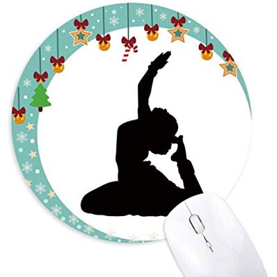 Dancer Art Peacock Yoga Sport Maus Pad Jingling Bell Round Rubber Mat Dancer Art Peacock Yoga Sport Maus Pad Jingling Bell Round Rubber Mat