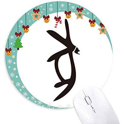 Bones Inschriften Chinesische Zodiac Pig Mouse Pad Jingling Bell Round Rubber Mat Bones Inschriften Chinesische Zodiac Pig Mouse Pad Jingling Bell Round Rubber Mat