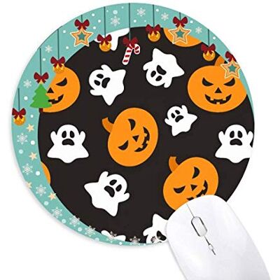 Pumpkin Halloween Halloween Halloween Ghost Mouse Pad Jingling Bell Round Rubber Mat Pumpkin Halloween Halloween Halloween Ghost Mouse Pad Jingling Bell Round Rubber Mat