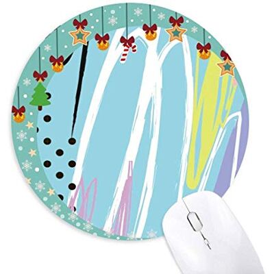 Joy Abstract Plants Art Pattern Mouse Pad Jingling Bell Round Rubber Mat Joy Abstract Plants Art Pattern Mouse Pad Jingling Bell Round Rubber Mat