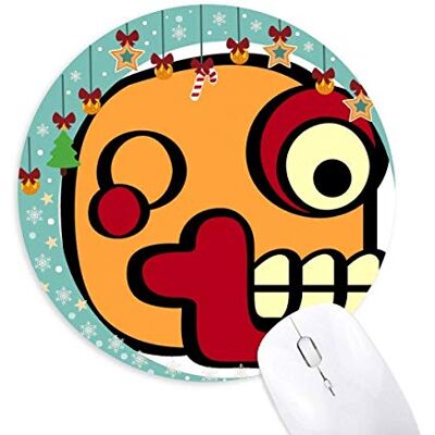 Indian Abstract Art Drawing Skull Mouse Pad Jingling Bell Round Rubber Mat Indian Abstract Art Drawing Skull Mouse Pad Jingling Bell Round Rubber Mat