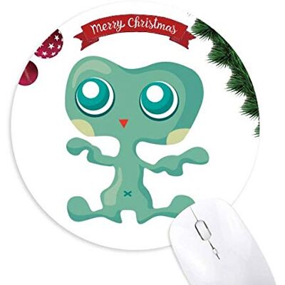 Monster Cable Universum Alien Monster Green Alien Round Rubber Maus Pad Weihnachtsbaum Mat Monster Cable Universum Alien Monster Green Alien Round Rubber Maus Pad Weihnachtsbaum Mat