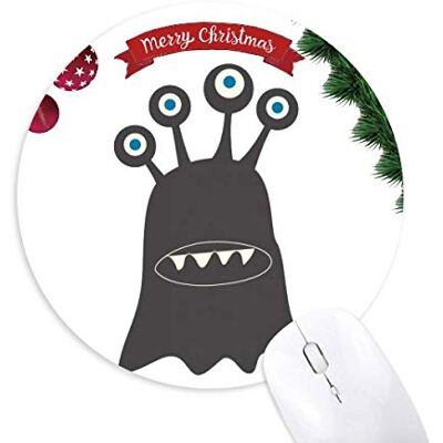 Monster Cable Universum und Alien Monster Round Rubber Maus Pad Weihnachtsbaum Mat Monster Cable Universum und Alien Monster Round Rubber Maus Pad Weihnachtsbaum Mat