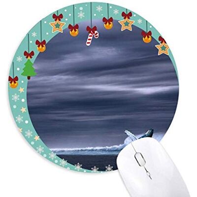 Ocean Humpback Fish Science Nature Picture Mouse Pad Jingling Bell Round Rubber Mat Ocean Humpback Fish Science Nature Picture Mouse Pad Jingling Bell Round Rubber Mat