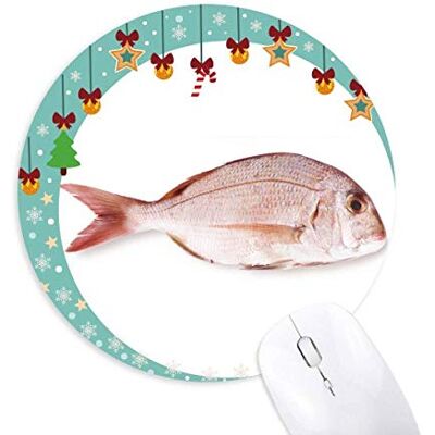 Ocean Fish Fresh Pink Small Mouse Pad Jingling Bell Round Rubber Mat Ocean Fish Fresh Pink Small Mouse Pad Jingling Bell Round Rubber Mat