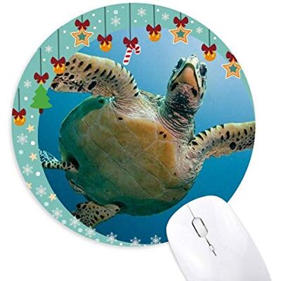 Ocean Blue Water Turtle Science Nature Picture Mouse Pad Jingling Bell Round Rubber Mat Ocean Blue Water Turtle Science Nature Picture Mouse Pad Jingling Bell Round Rubber Mat