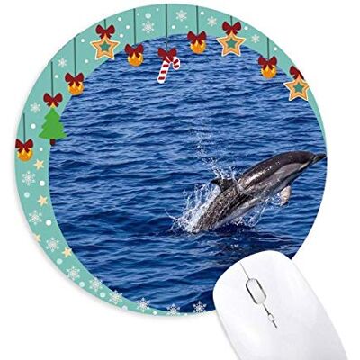 Ocean Water Killer Whale Nature Picture Mouse Pad Jingling Bell Round Rubber Mat Ocean Water Killer Whale Nature Picture Mouse Pad Jingling Bell Round Rubber Mat