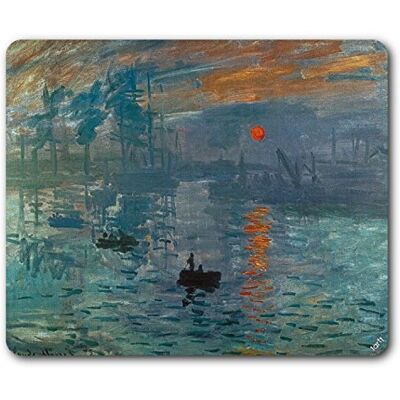 1art1 Claude Monet Impression, Sonnenaufgang, 1872 Mauspad 23x19 cm 1art1 Claude Monet Impression, Sonnenaufgang, 1872 Mauspad 23x19 cm