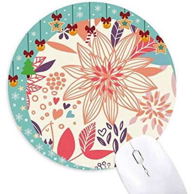 Lotus Flower Plant Paint Mouse Pad Jingling Bell Round Rubber Mat Lotus Flower Plant Paint Mouse Pad Jingling Bell Round Rubber Mat