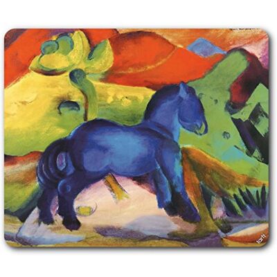 1art1 Franz Marc Das Kleine Blaue Pferdchen, 1912 Mauspad 23x19 cm 1art1 Franz Marc Das Kleine Blaue Pferdchen, 1912 Mauspad 23x19 cm